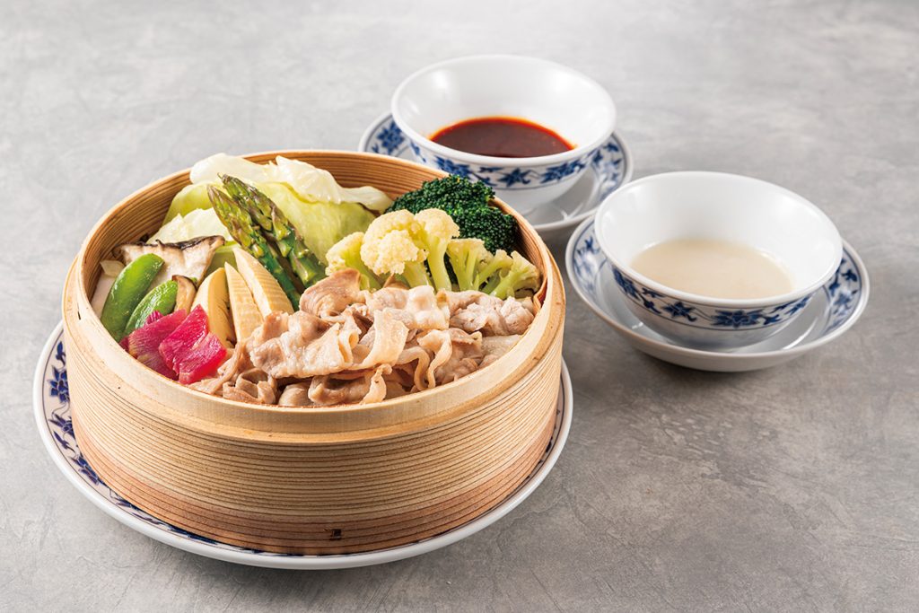 重慶飯店｜本館｜春野菜と豚バラ肉せいろ蒸し