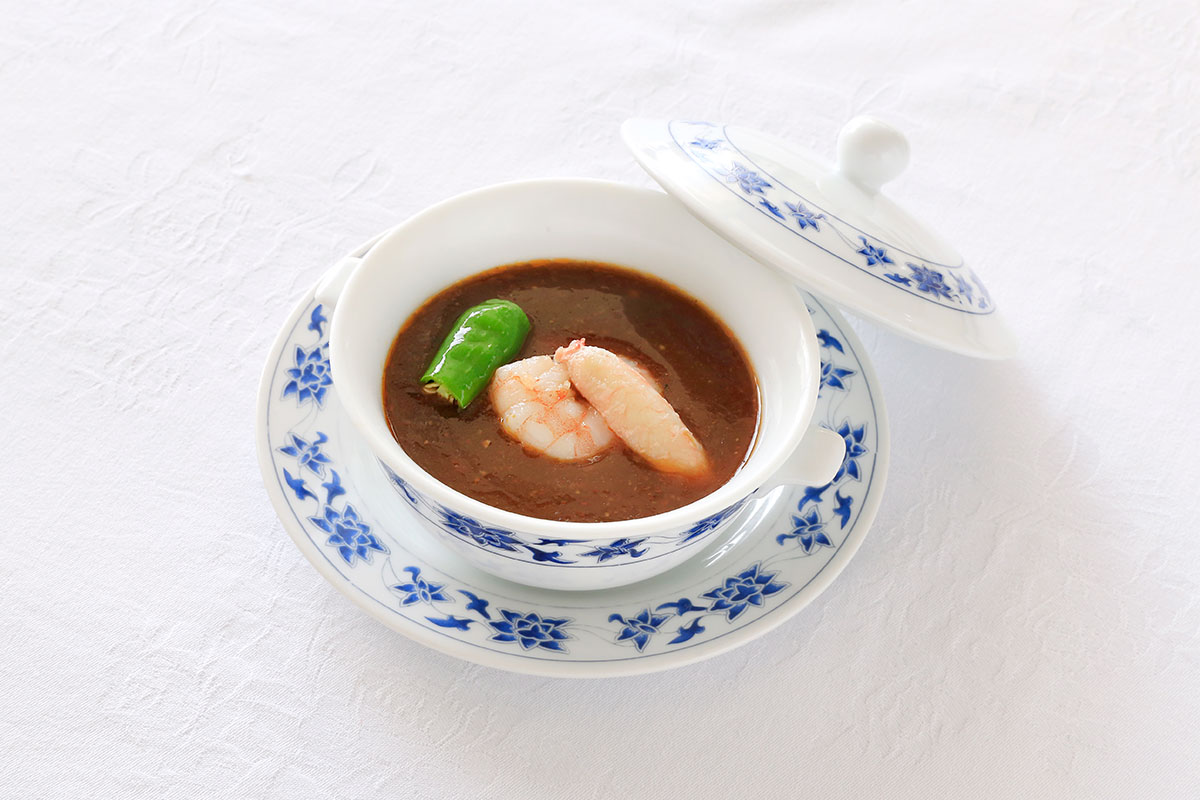 重慶飯店|本館|麻婆蒸蛋 海鮮入り茶碗蒸しのマーボーソース掛け