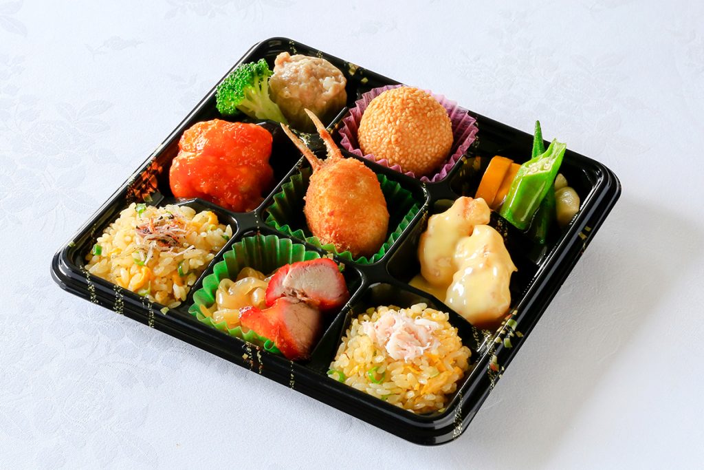 重慶飯店|名古屋店|オールスター炒飯弁当(海老チリ・エビマヨ・蟹爪)