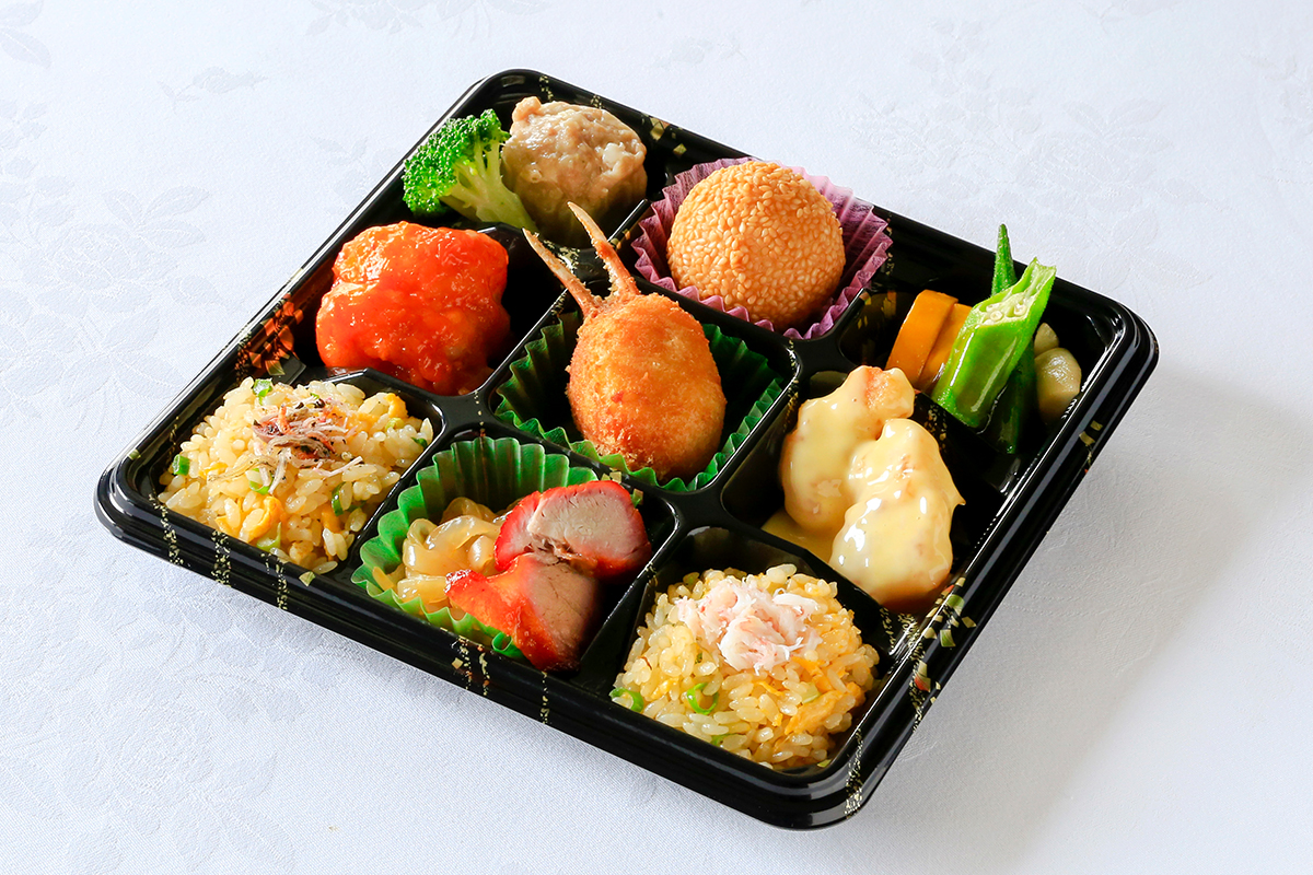 重慶飯店|名古屋店|オールスター炒飯弁当(海老チリ・エビマヨ・蟹爪)