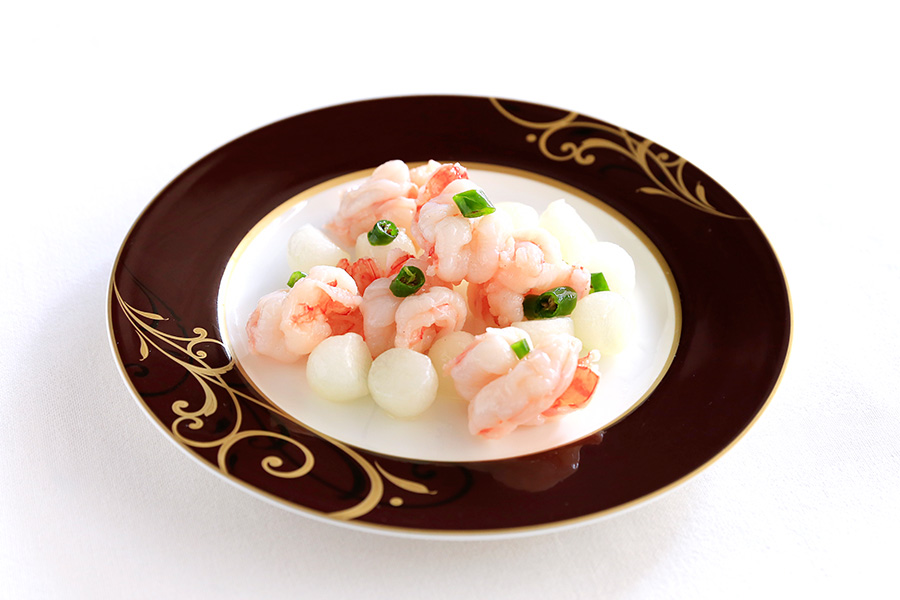 重慶飯店|麻布賓館|料理長のおすすめ|大海老と冬瓜の青唐辛子炒め|青辣椒炒蝦球
